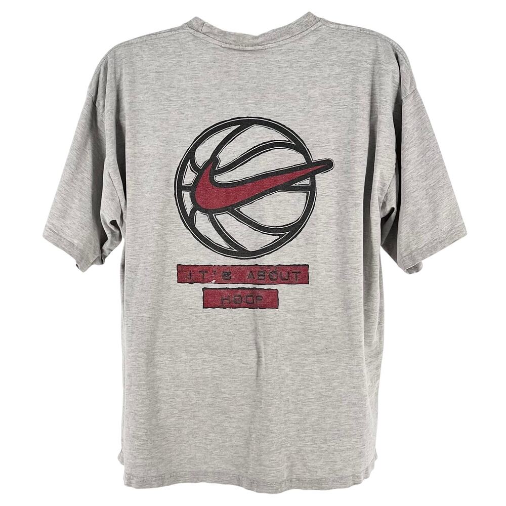 90s Nike Basketball Tshirt 1990s Vintage XL It’s Not About Hype It’s About Hoop